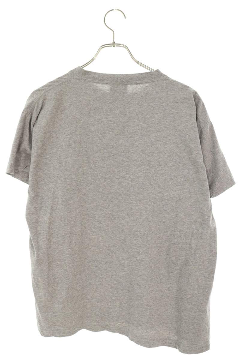 BALENCIAGA CEO Logo Cropped T-Shirt Gray Size XS