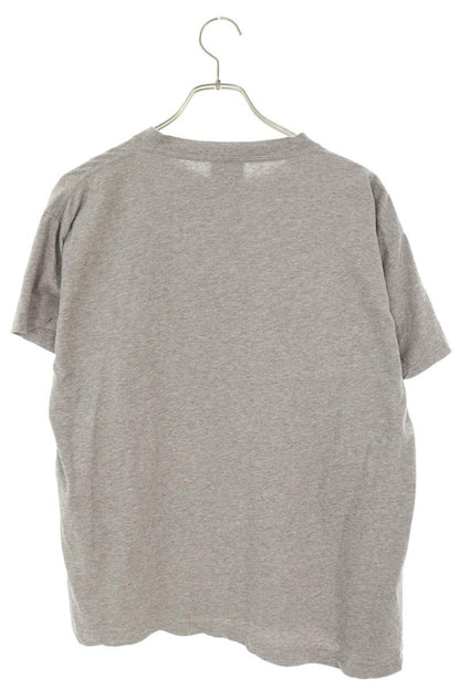 BALENCIAGA CEO Logo Cropped T-Shirt Gray Size XS