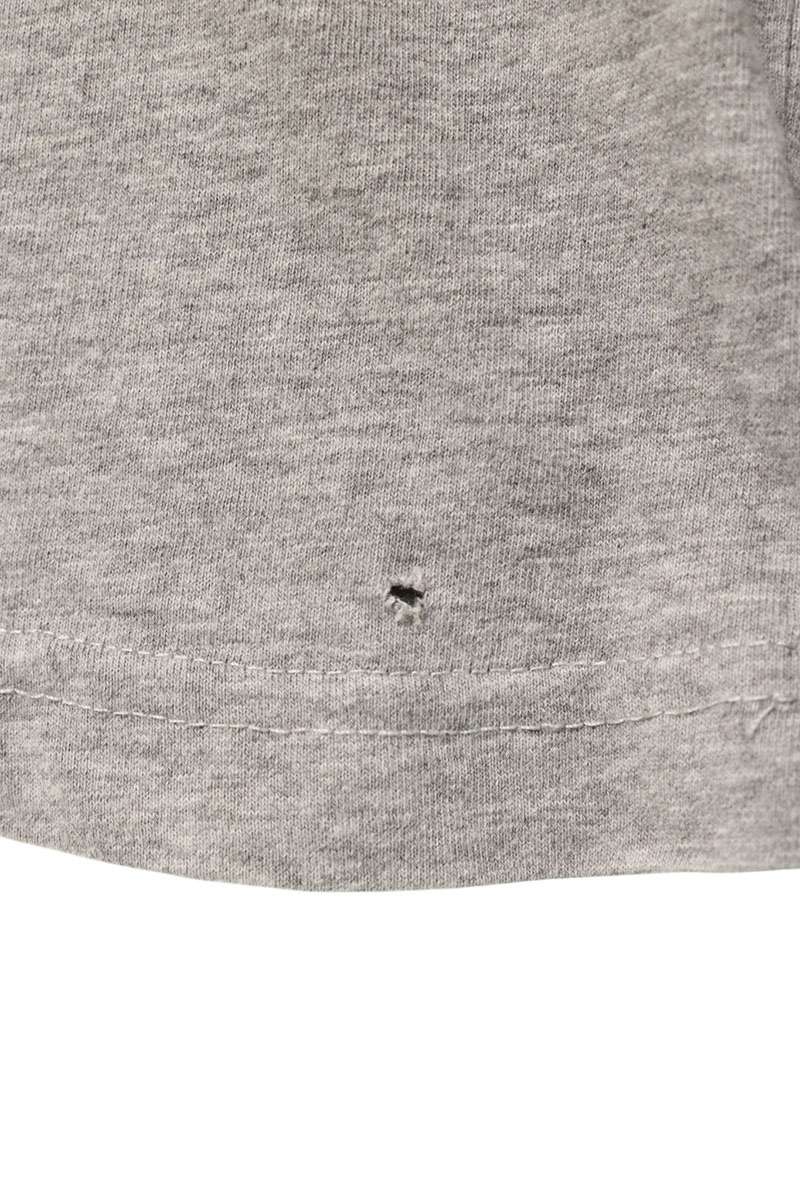 BALENCIAGA CEO Logo Cropped T-Shirt Gray Size XS