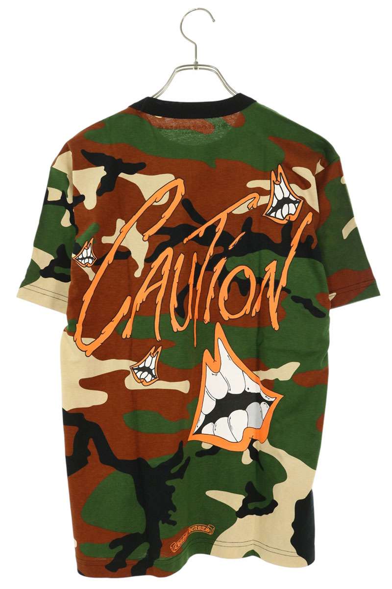 Chrome Hearts PPO CAUTION MATTY BOY T-Shirt Green Size M