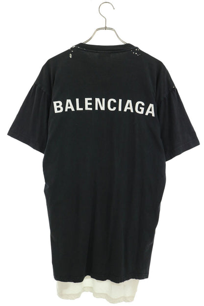 BALENCIAGA Double Back T-Shirt Black Size 1