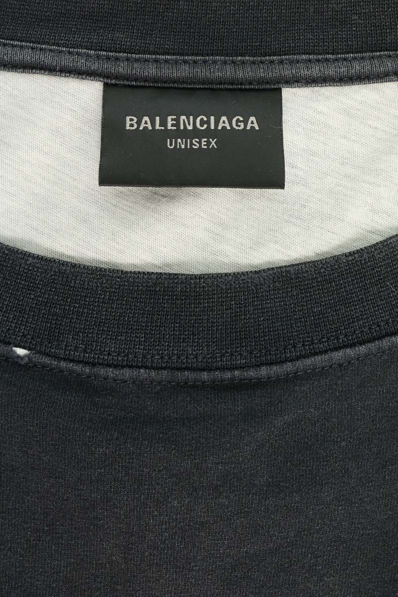 BALENCIAGA Double Back T-Shirt Black Size 1