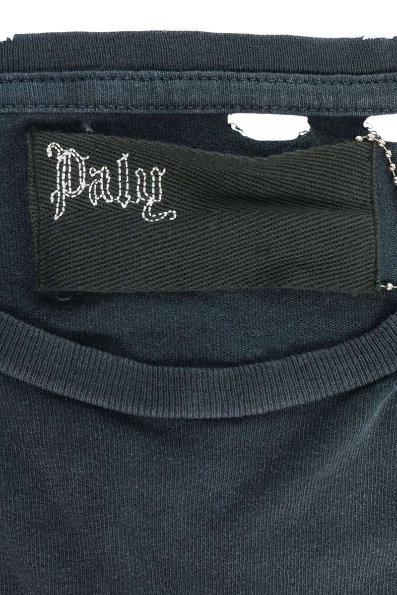 Paly Hollywood FAME EPIDEMIC Print T-Shirt Navy Size M