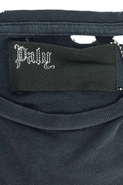 Paly Hollywood FAME EPIDEMIC Print T-Shirt Navy Size M