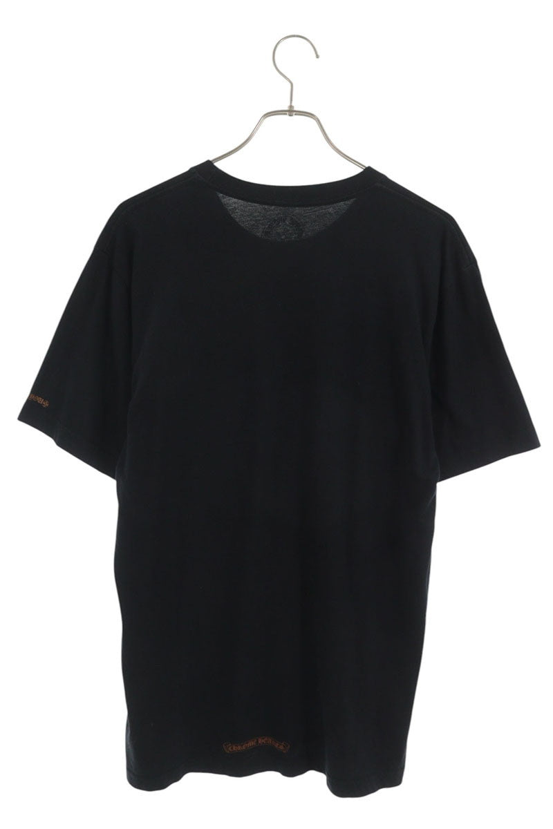 Chrome Hearts Neck Logo Print T-Shirt Black/Brown Size L