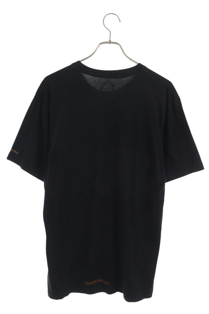 Chrome Hearts Neck Logo Print T-Shirt Black/Brown Size L