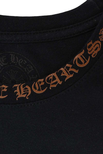 Chrome Hearts Neck Logo Print T-Shirt Black/Brown Size L