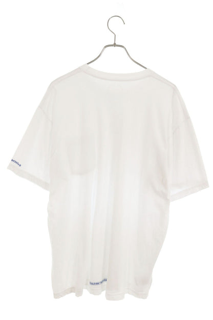 Chrome Hearts Neck Logo Print T-Shirt White/Blue Size XL