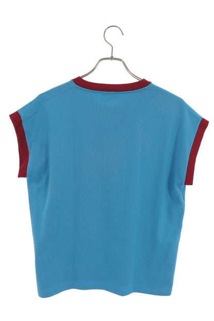 Versace Stretch Cotton Slim T-Shirt Blue Size XL