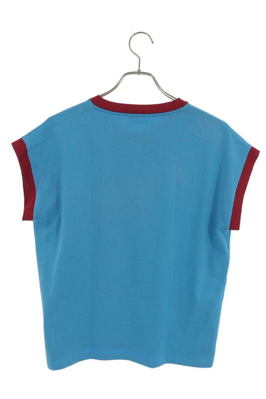 Versace Stretch Cotton Slim T-Shirt Blue Size XL