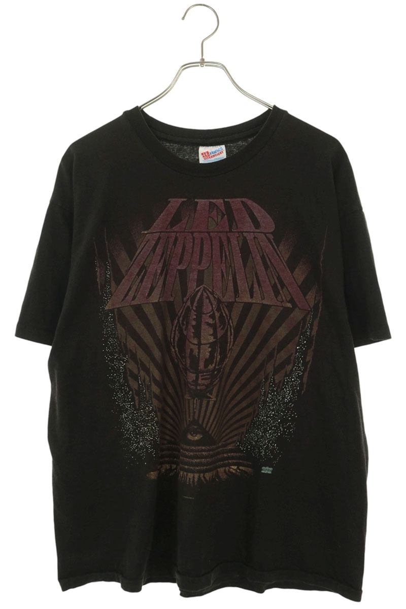 VINTAGE LED ZEPPELIN Logo Print T-Shirt Multi Size XL