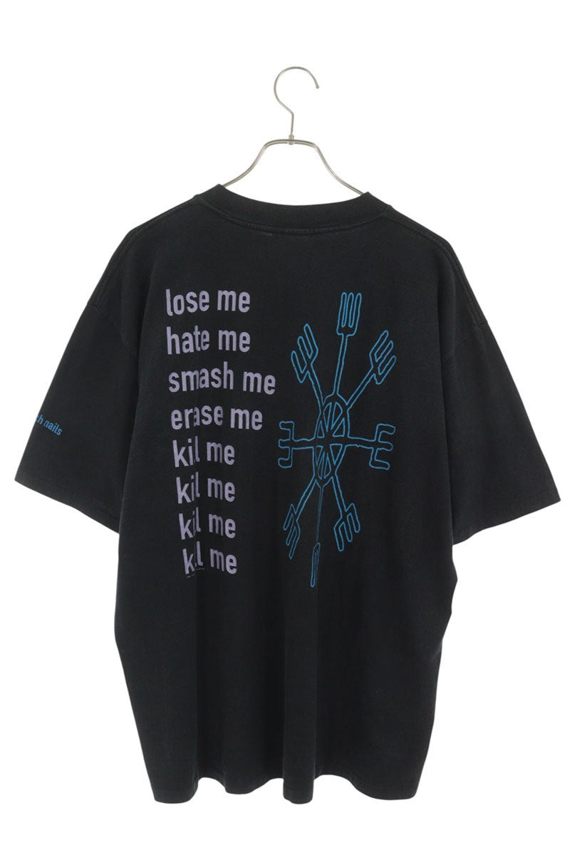 VINTAGE NINE INCH NAILS ERASER Graphic T-Shirt Black Size XL