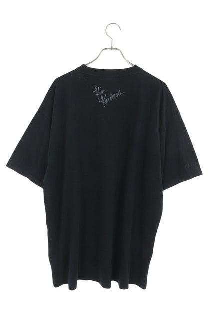 BALENCIAGA Kim Photo Print Vintage T-Shirt Black Size 2