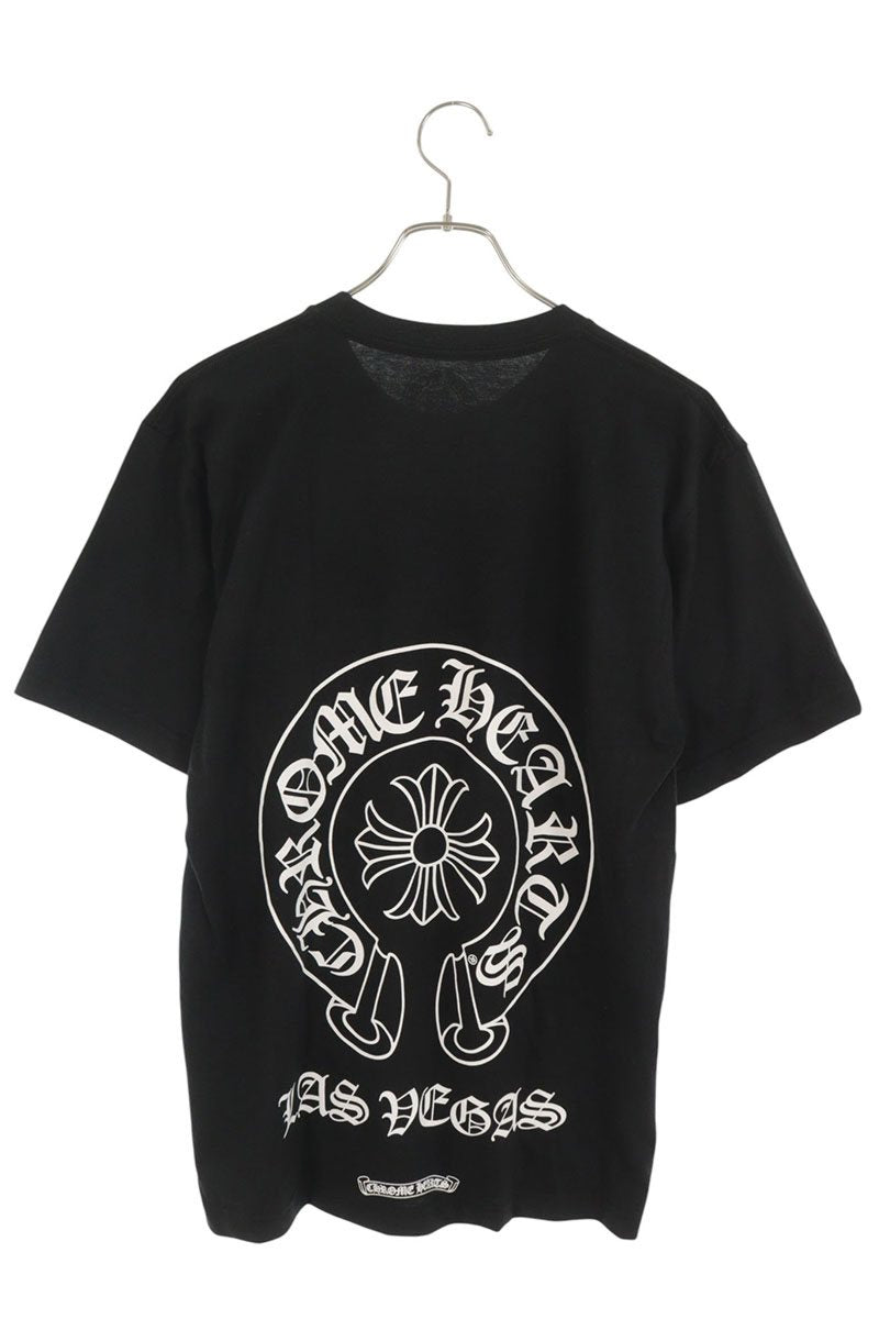 Chrome Hearts Las Vegas Horseshoe Print T-Shirt Black Size M
