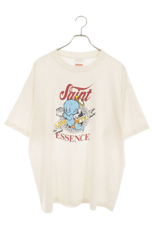 SAINT MICHAEL 25AW Baby Michael Print T-Shirt White Size L