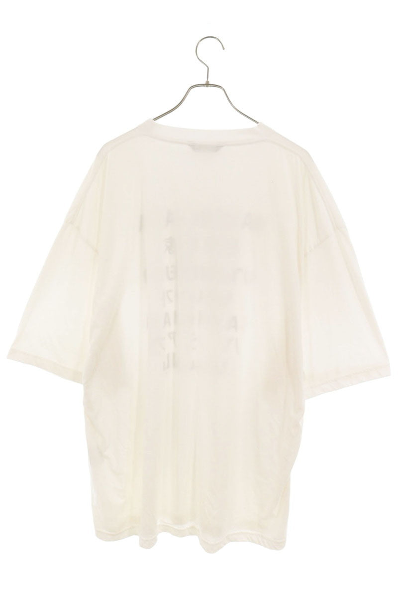 BALENCIAGA Multi Logo Print T-Shirt White Size M