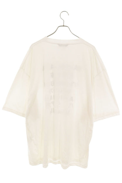 BALENCIAGA Multi Logo Print T-Shirt White Size M
