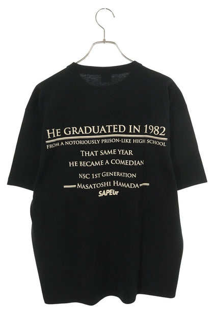 SAPEur Young CEO S/S Front Print T-Shirt Black Size L