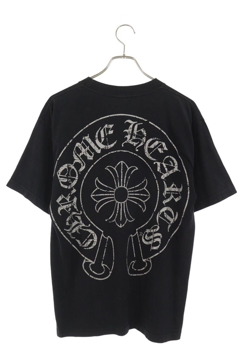Chrome Hearts T-SHRT OLD Back Horseshoe T-Shirt Black Size M