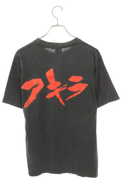 VINTAGE AKIRA Character Print T-Shirt Black/Red Size M