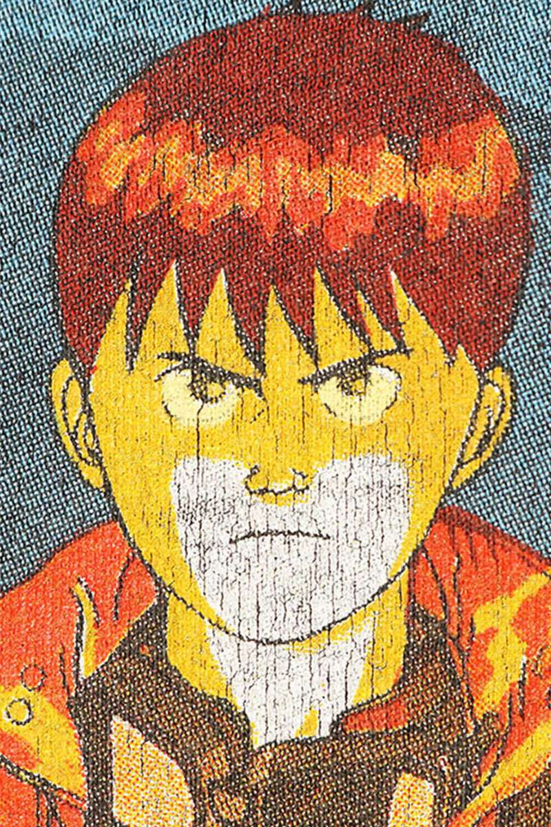 VINTAGE AKIRA Character Print T-Shirt Black/Red Size M