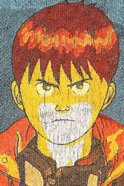 VINTAGE AKIRA Character Print T-Shirt Black/Red Size M