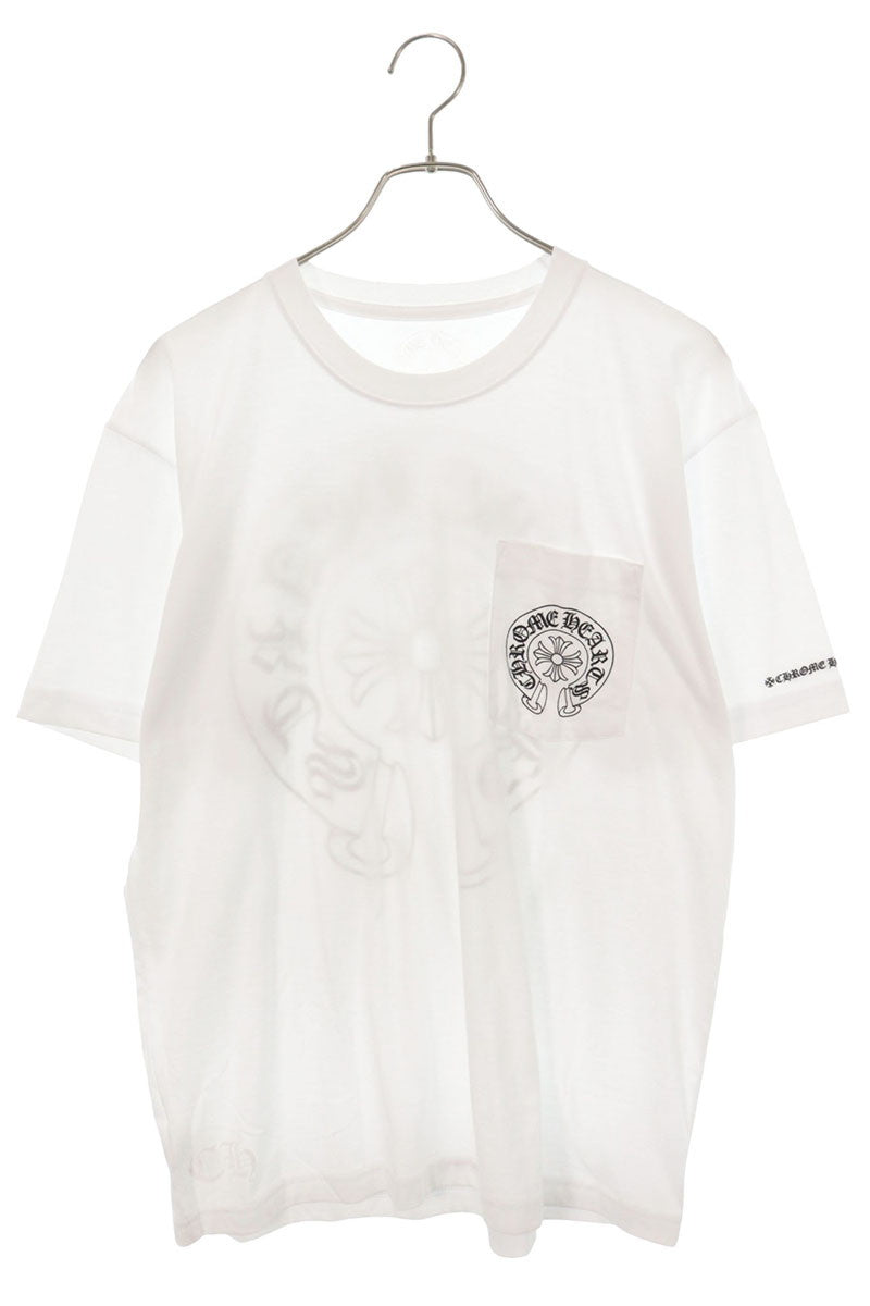 Chrome Hearts CH T-SHRT LTD Horseshoe T-Shirt White Size L