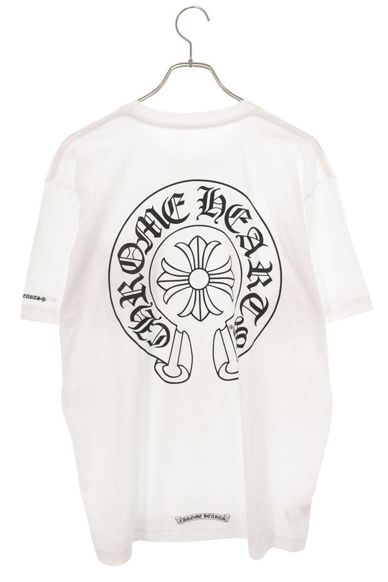 Chrome Hearts CH T-SHRT LTD Horseshoe T-Shirt White Size L