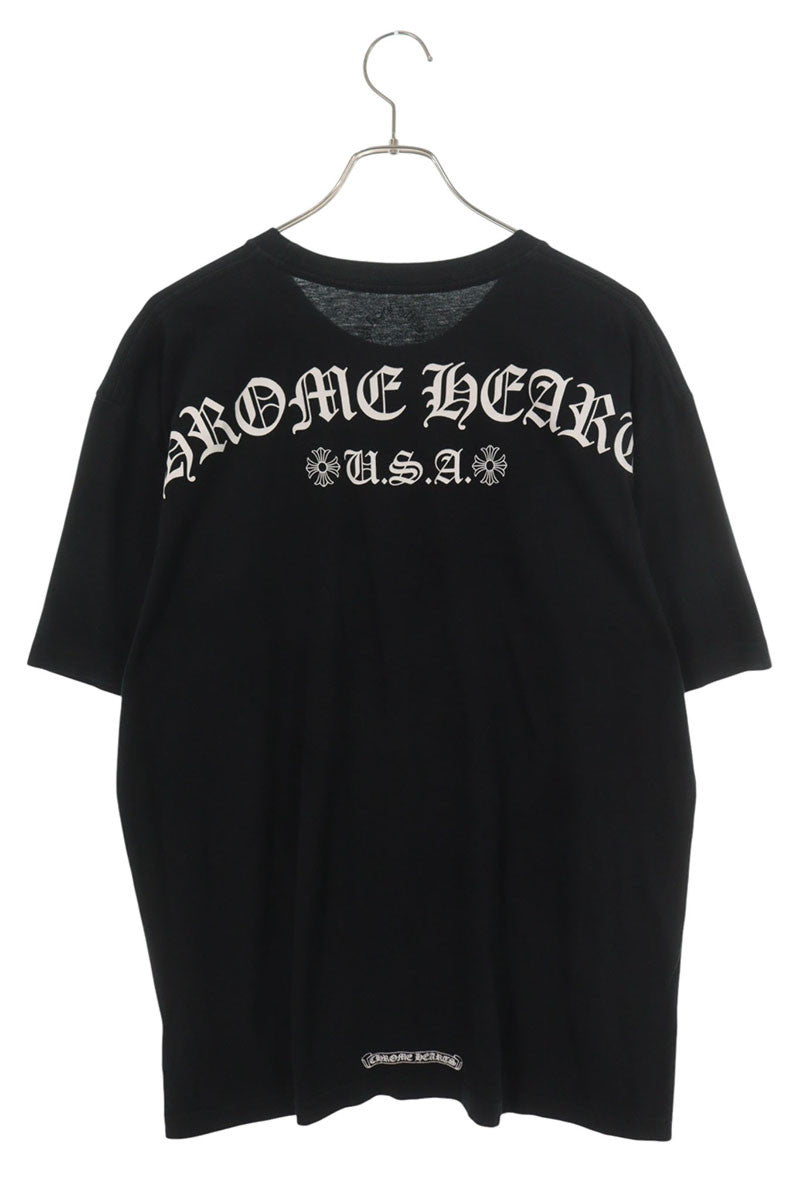 Chrome Hearts Back Logo Print T-Shirt Black Size XL