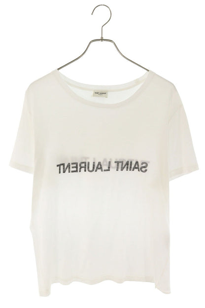 SAINT LAURENT PARIS Reverse Logo T-Shirt White Size XL