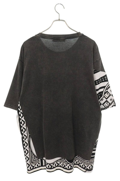 DOLCE & GABBANA Vintage Wash T-Shirt Black Size 52