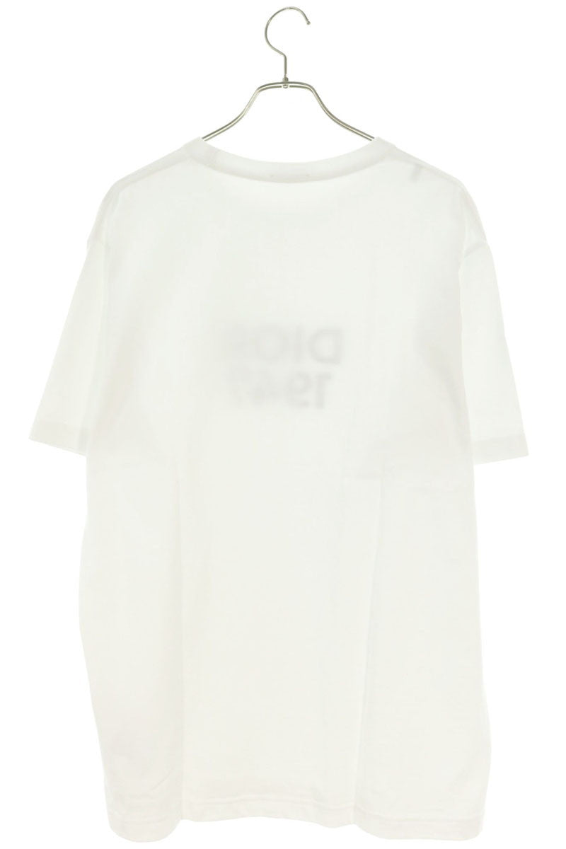 DIOR Logo Embroidery T-Shirt White Size L