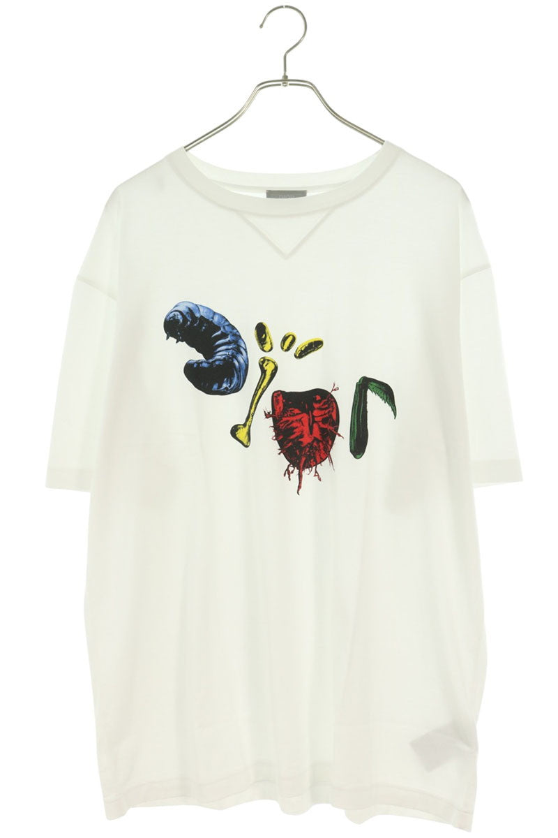 DIOR Cactus Jack Logo Print T-Shirt White Size L