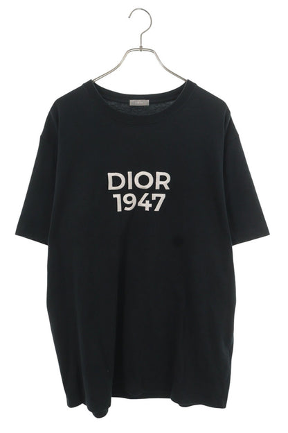 DIOR 1947 Logo Crewneck T-Shirt Black Size XL