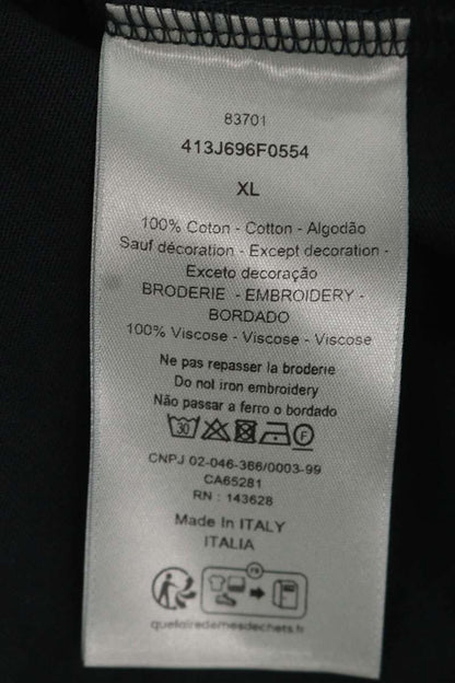 DIOR 1947 Logo Crewneck T-Shirt Black Size XL