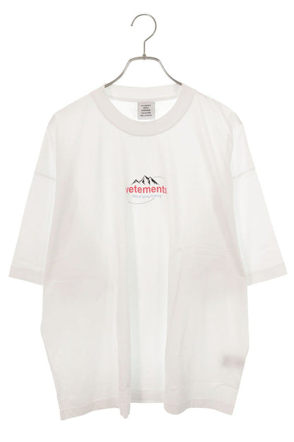 VETEMENTS Logo Print Cotton T-Shirt White Size S