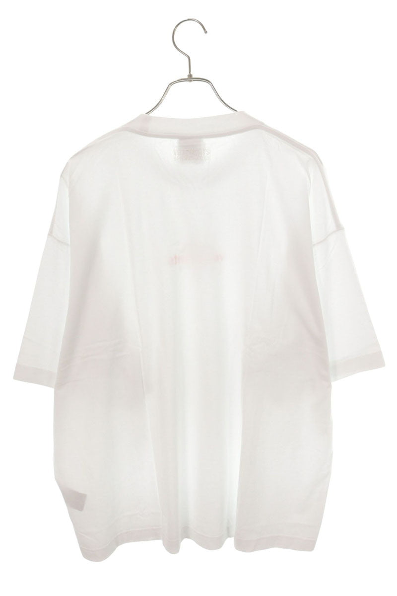 VETEMENTS Logo Print Cotton T-Shirt White Size S