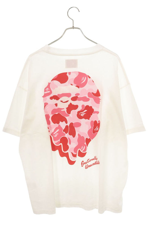 A BATHING APE Camo Print T-Shirt White Size XL