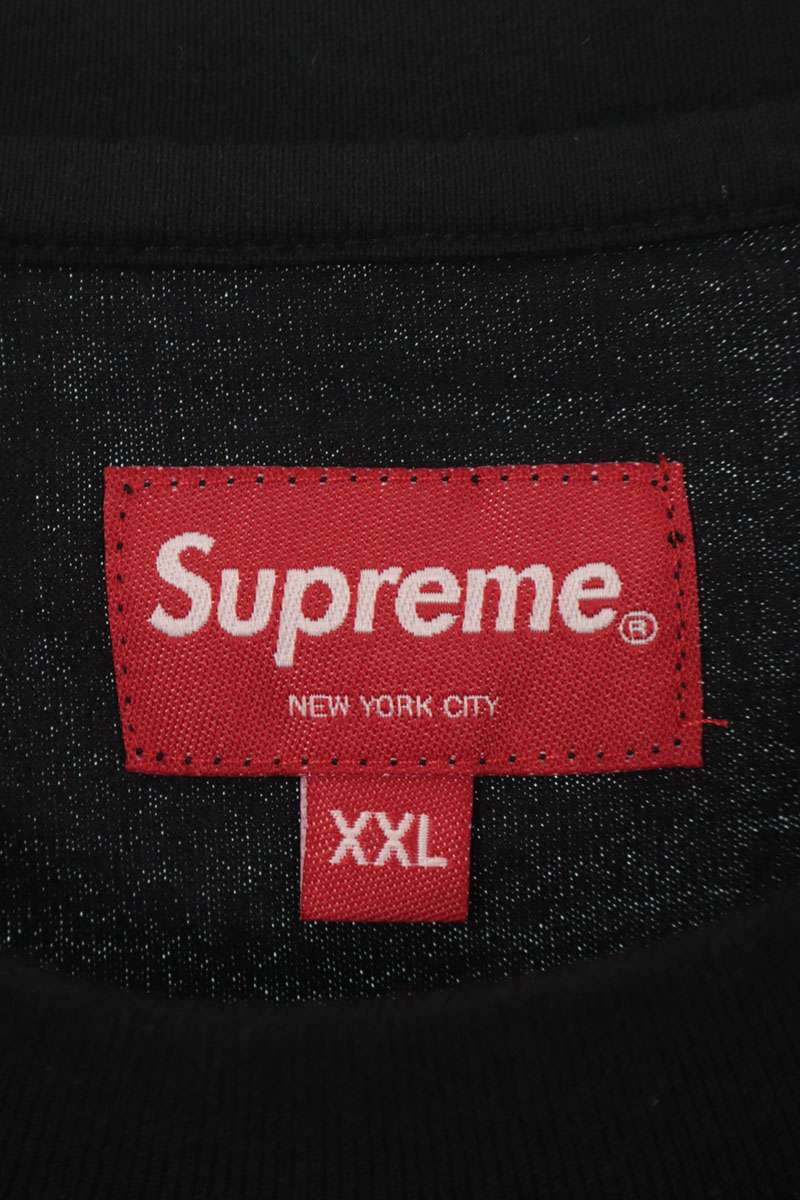 SUPREME 22AW Mary Rhinestone Cotton T-Shirt Black Size XXL