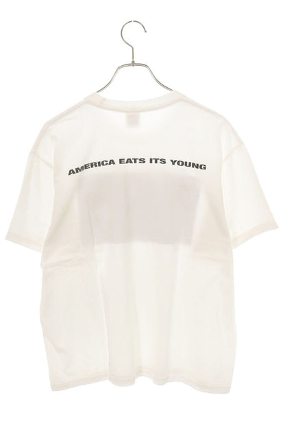 SUPREME 21AW America Eats Its Young T-Shirt White Size L
