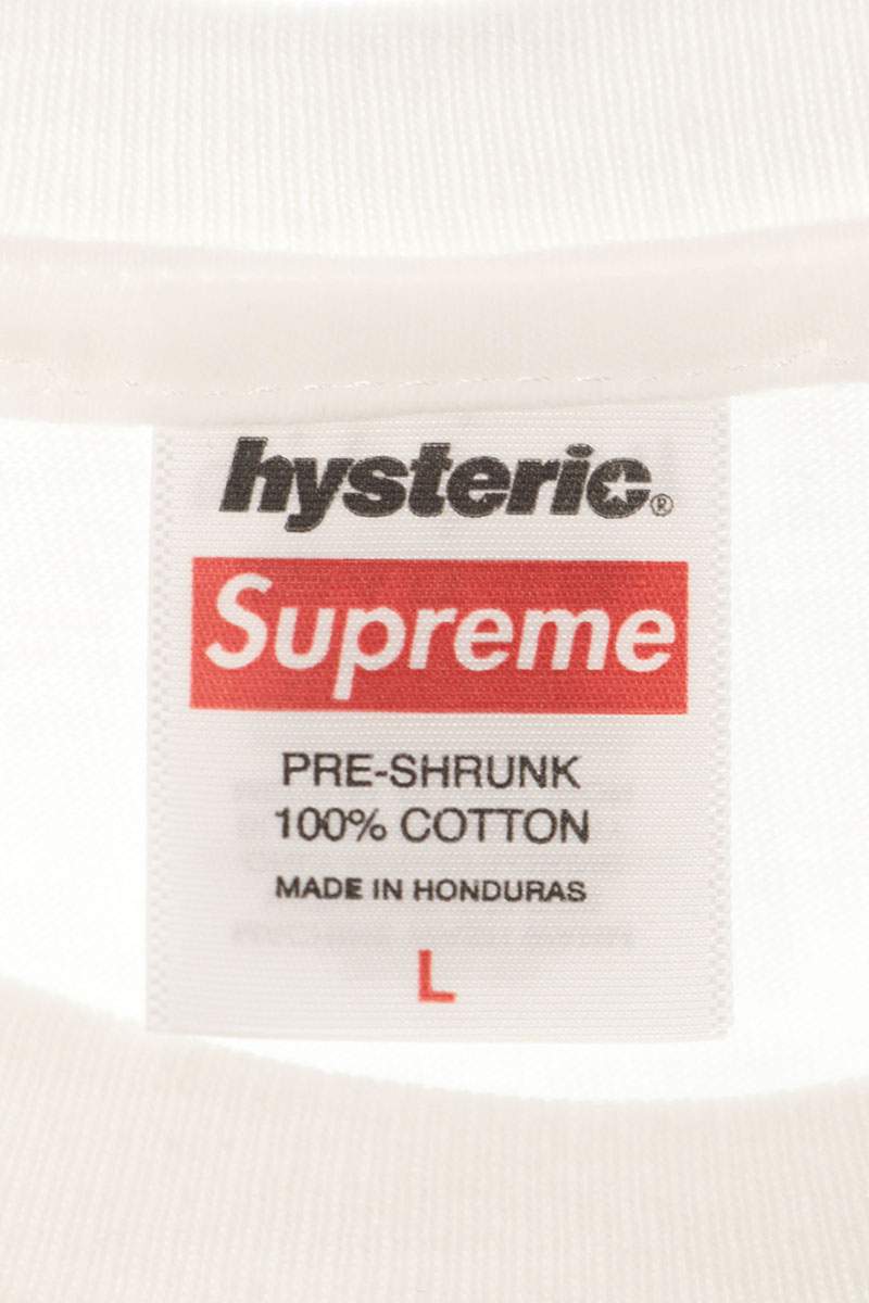 SUPREME 24AW x HYSTERIC GLAMOUR T-Shirt White Size L