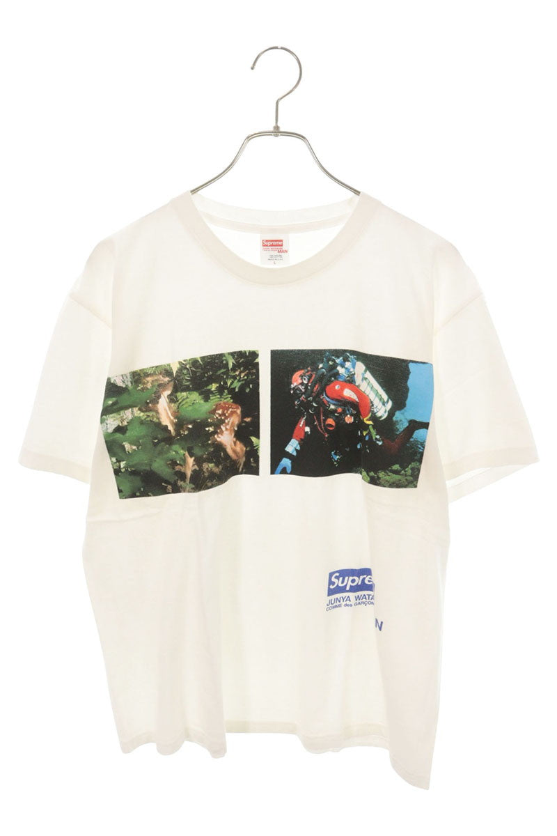 SUPREME 21AW x CDG JUNYA WATANABE Nature Tee White Size L