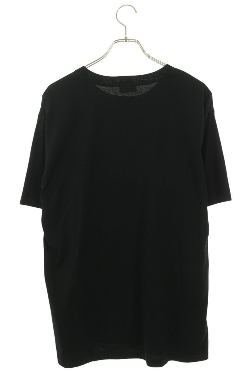 CELINE Logo Print Loose Fit Cotton T-Shirt Black Size S
