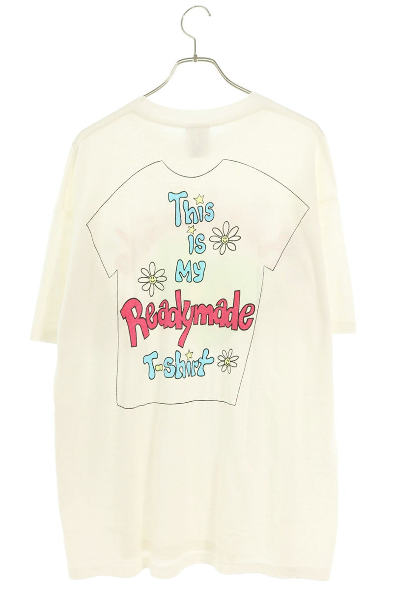 READYMADE Heart Logo Cotton T-Shirt White Size XL