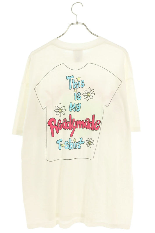 READYMADE Heart Logo Cotton T-Shirt White Size XL