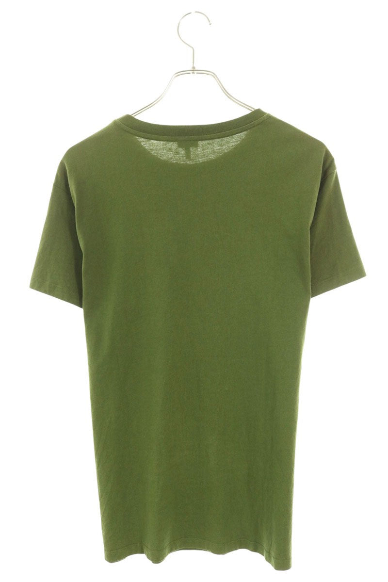LOEWE Anagram Embroidery Cotton T-Shirt Green Size S