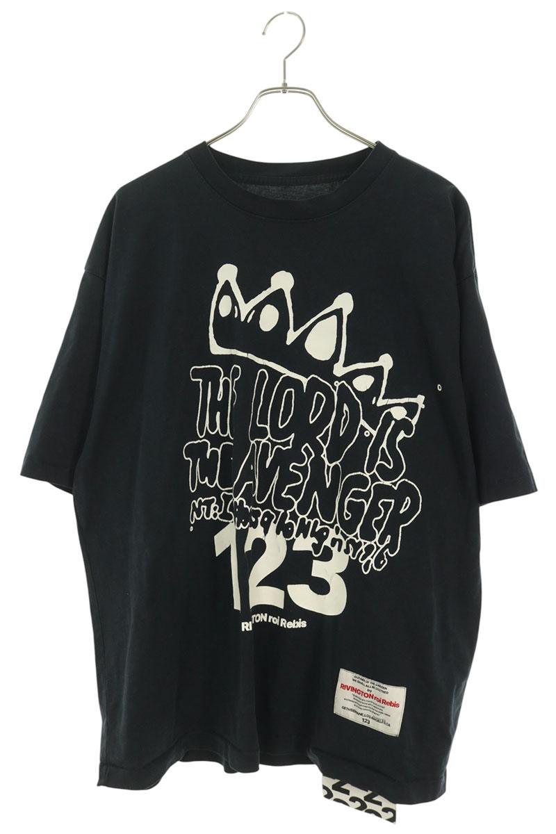 RIVINGTON roi Rebis Crown Print T-Shirt Multi Size M