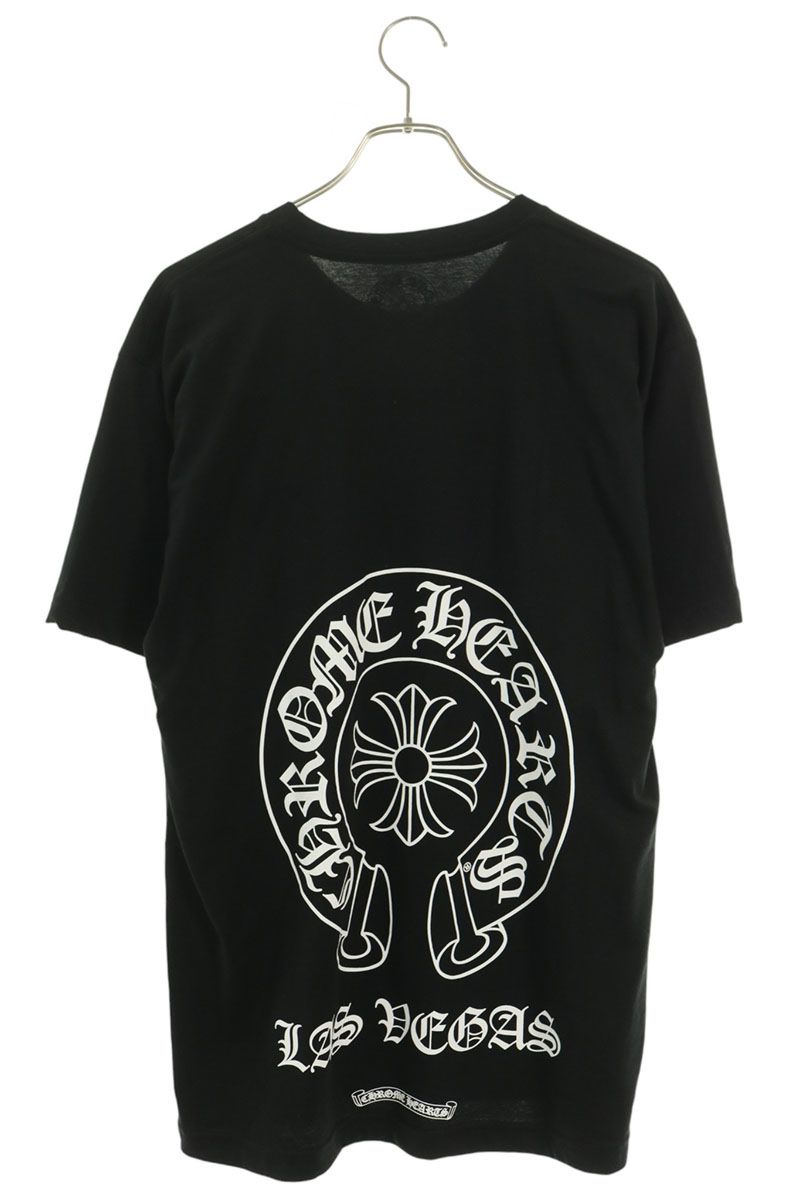 Chrome Hearts Las Vegas Horseshoe Print T-Shirt Black Size L