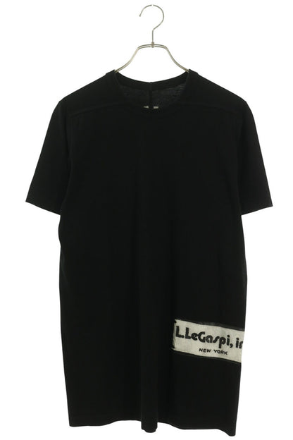 Rick Owens 19AW Legaspi Patch T-Shirt Black Cotton Size XS