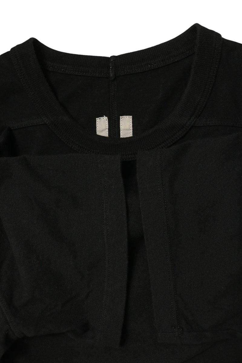 Rick Owens 19AW Legaspi Patch T-Shirt Black Cotton Size XS